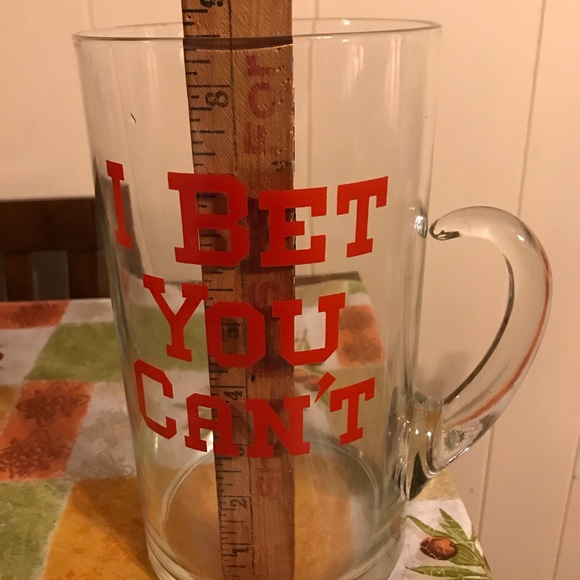 A clear pitcher “I BET YOU CAN’T” - Picture 7 of 7